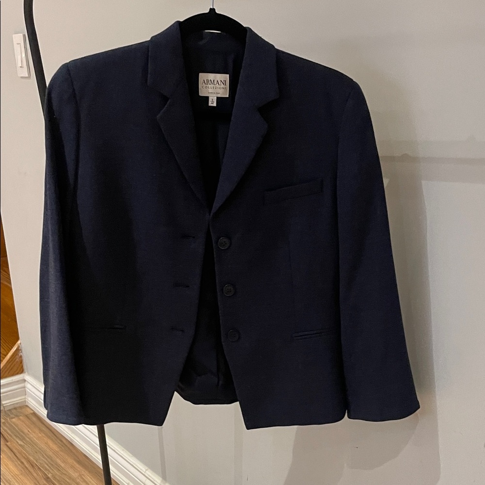 Armani Collection Blazer - Size 8 - Navy